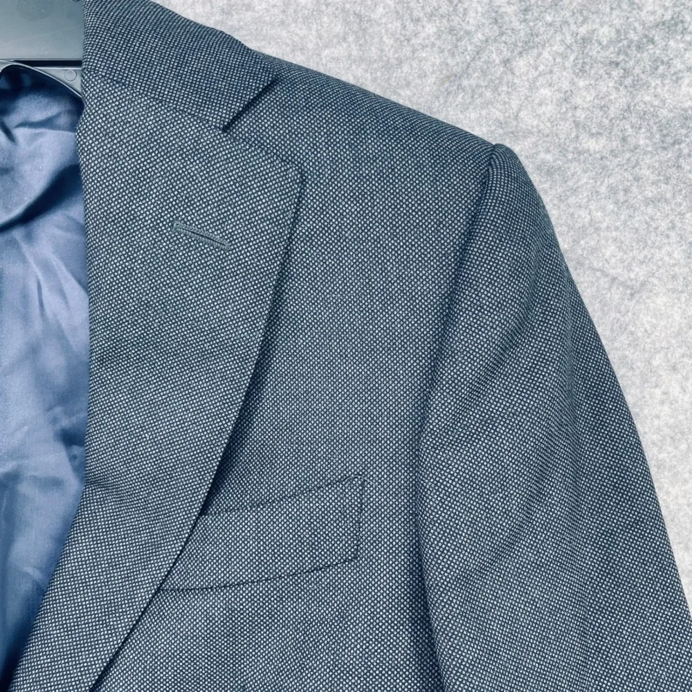 Suitsupply Blazer Mens 34S Blue Napoli INT Vitale Barberis Canonico Wool Jacket